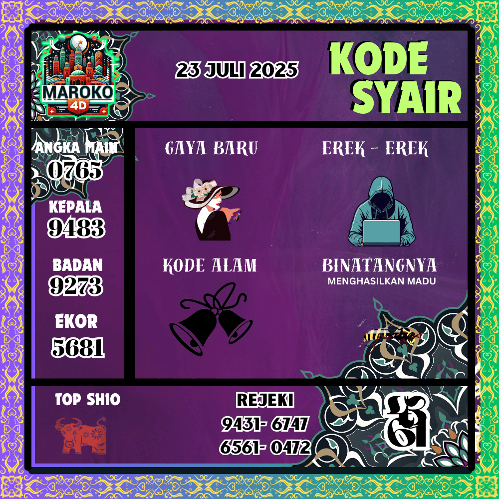 Kode Syair Maroko Pools - Juli Pools
