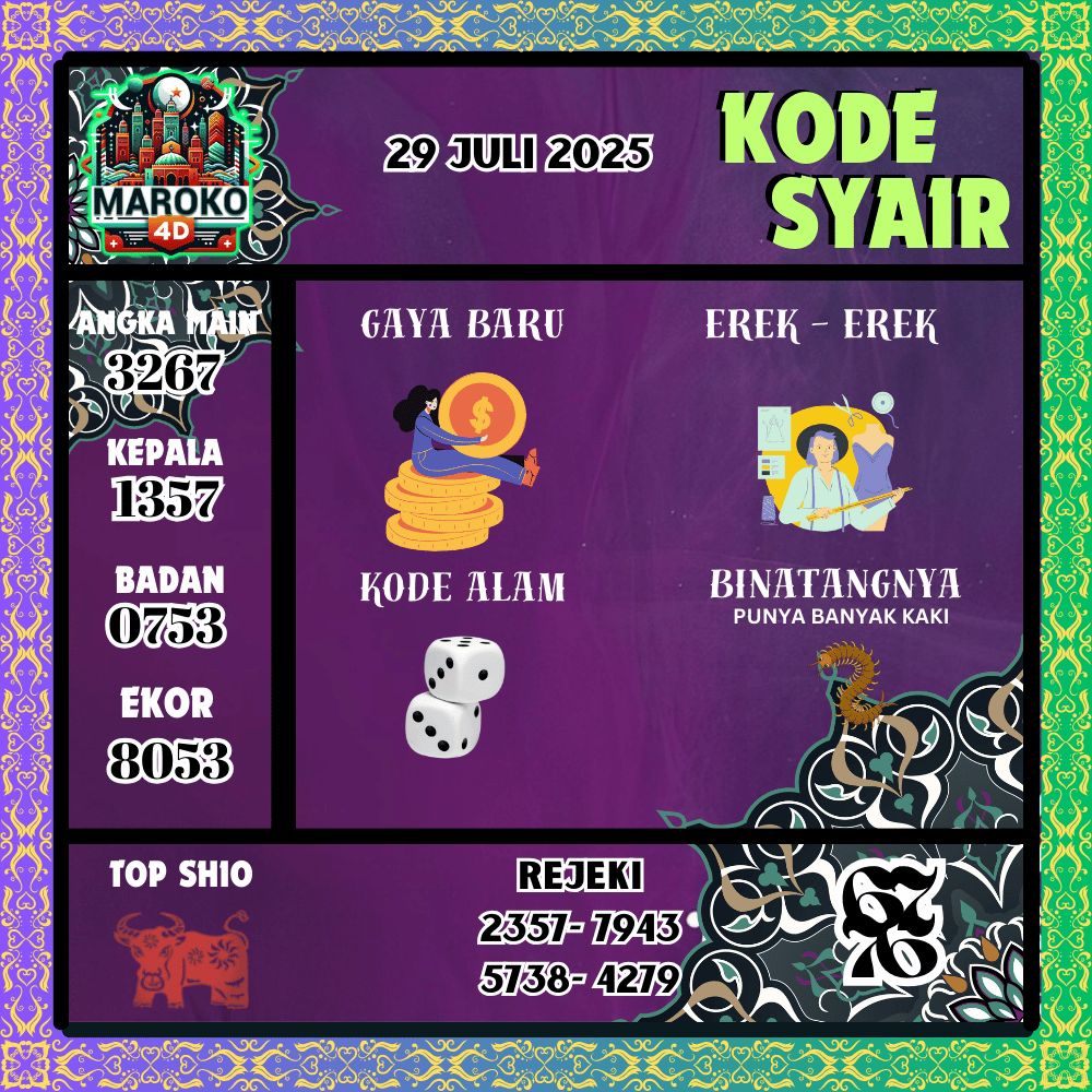 Kode Syair Maroko Pools - Juli Pools