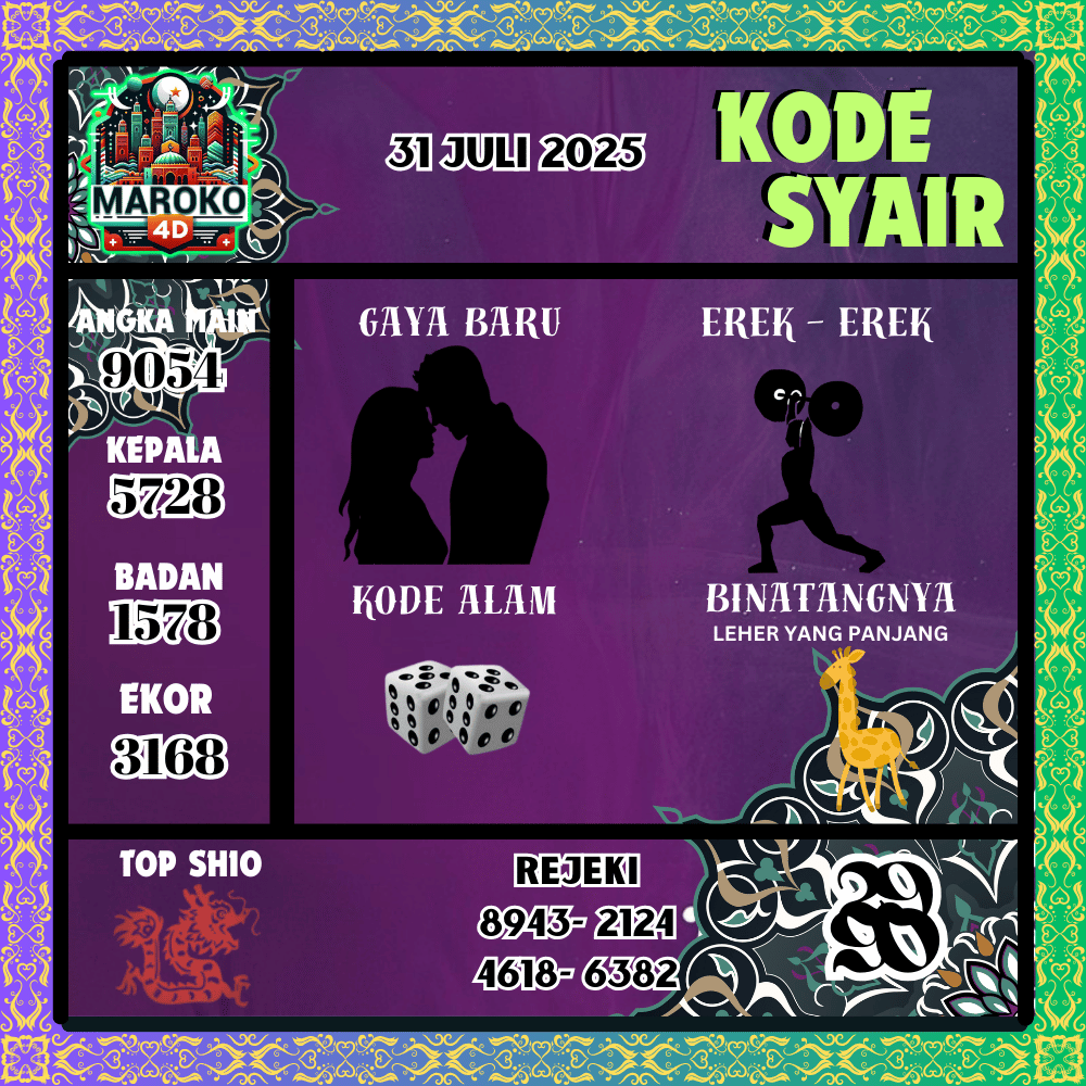 Kode Syair Maroko Pools - Juli Pools