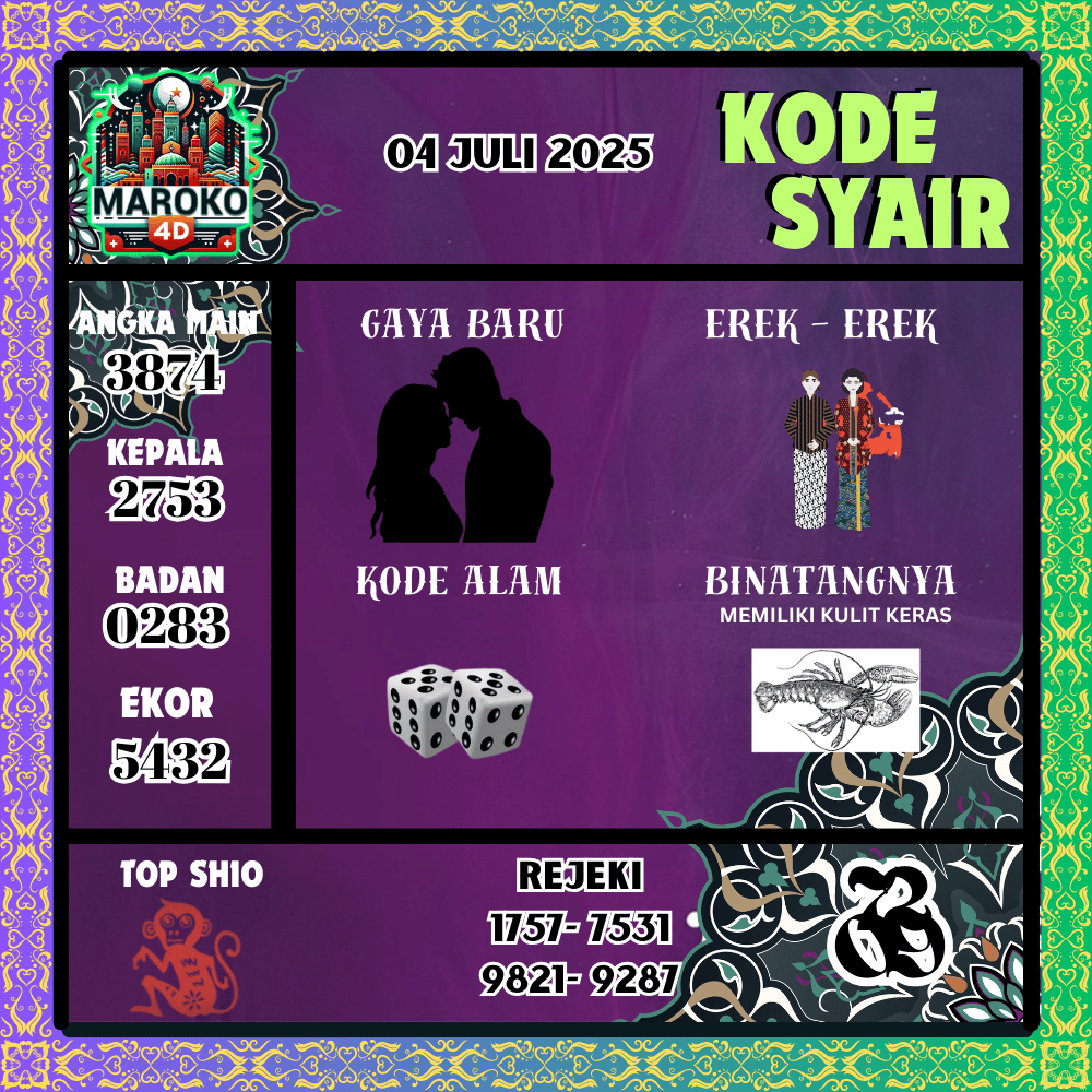 Kode Syair Maroko Pools - Juli Pools